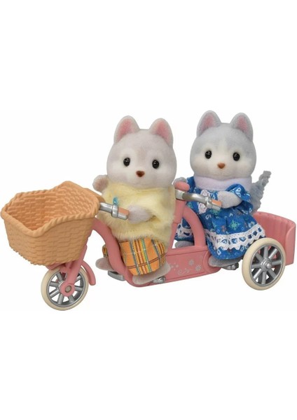 5637 Sylvanian Families Tandem Bisiklet Seti Husky Kardeşler +3 Yaş