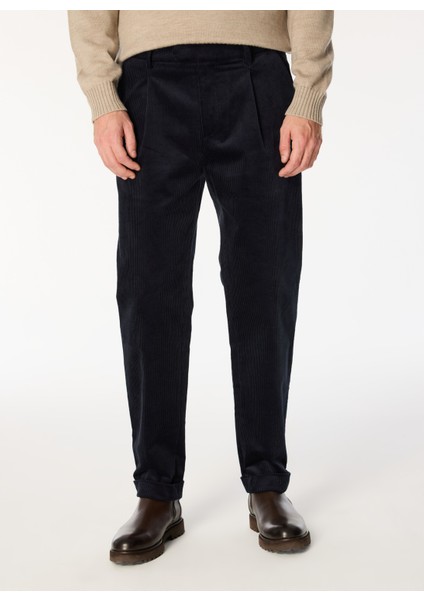 Orta Bel Normal Paça Slim Fit Lacivert Erkek Pantolon AU-7390Q Pants Woven fiyatları