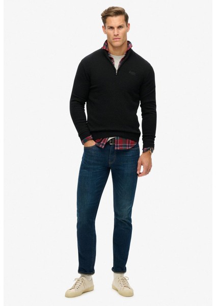 Bisiklet Yaka Normal Siyah Erkek Kazak M6110640A02A_ESSENTIAL Emb Knıt Hal fiyatları