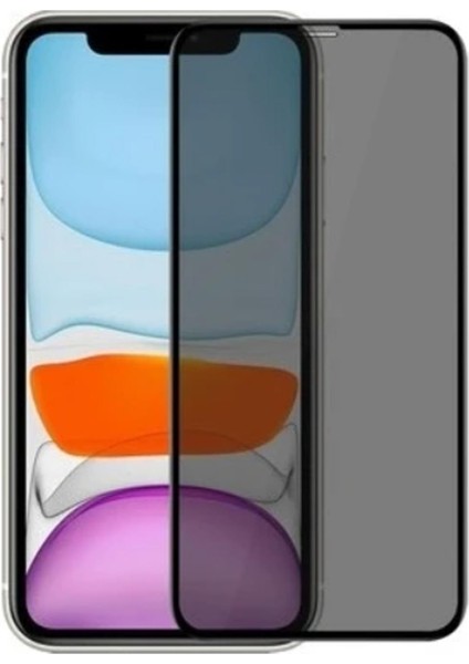 iPhone 16 Pro Max Uyumlu Tam Kaplayan Hayalet Cam Siyah Karartma Ekran Koruyucu Cam Anti-Static Özellikli Siyah Çerçeveli