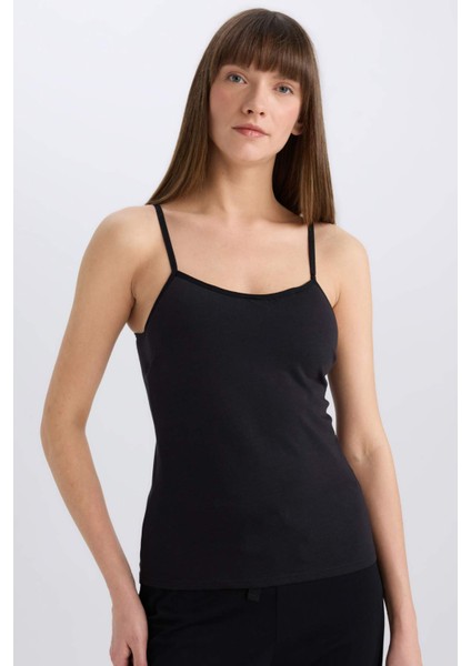Regular Fit Pamuklu Atlet-Fall in Love N6090AZ25SP
