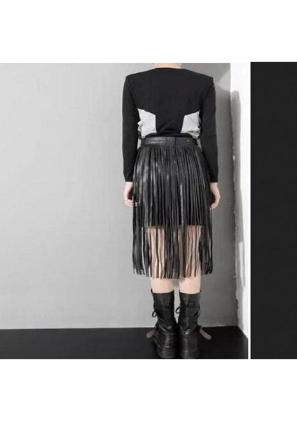 Pu Wrap Bel Saçak Püskül Bikini Saçak (Yurt Dışından)