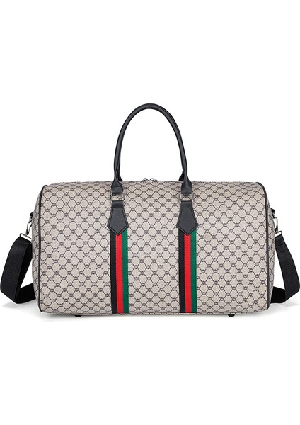 Seyahat Çantası Yeni Dama Tahtası Izgara Büyük Kapasiteli Seyahat Çantası Saklama Çantası Bagaj Çantası Su Geçirmez Crossbody Çanta (Yurt Dışından)