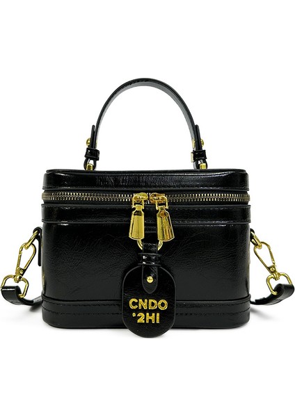 Niş Moda Zarif El Taşıma Kutusu Çanta Retro Yüz Eşleşen Omuz Kıdemli Crossbody Küçük Kare Çanta (Yurt Dışından)