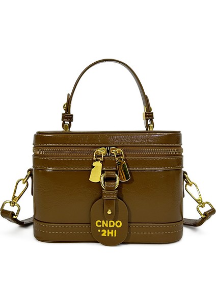 Niş Moda Zarif El Taşıma Kutusu Çanta Retro Yüz Eşleşen Omuz Kıdemli Crossbody Küçük Kare Çanta (Yurt Dışından)