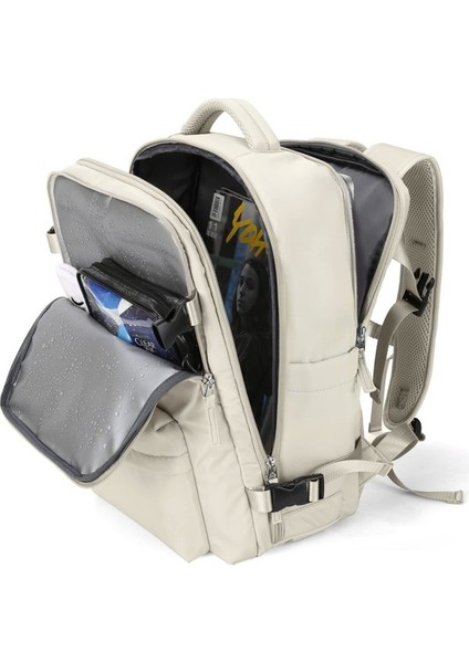 Kadın Büyük Kapasiteli Çok Fonksiyonlu Sırt Çantası - Açık Mor (Yurt Dışından)