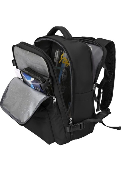 Kadın Büyük Kapasiteli Çok Fonksiyonlu Sırt Çantası - Açık Mor (Yurt Dışından)