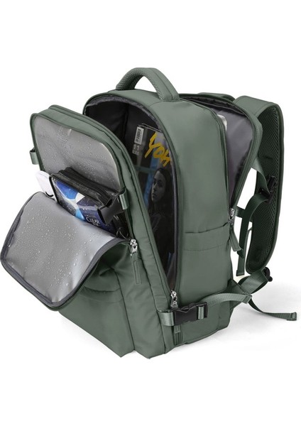 Kadın Büyük Kapasiteli Çok Fonksiyonlu Sırt Çantası - Açık Mor (Yurt Dışından)