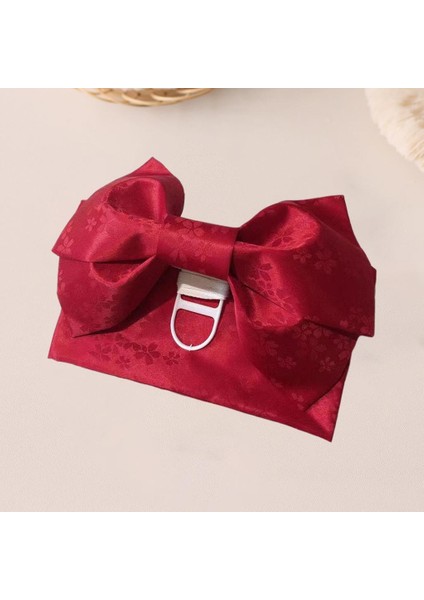 Kimono Önceden Bağlanmış Fiyonk Kuşak Kostüm Aksesuarları Kırmızı (Yurt Dışından) modelleri