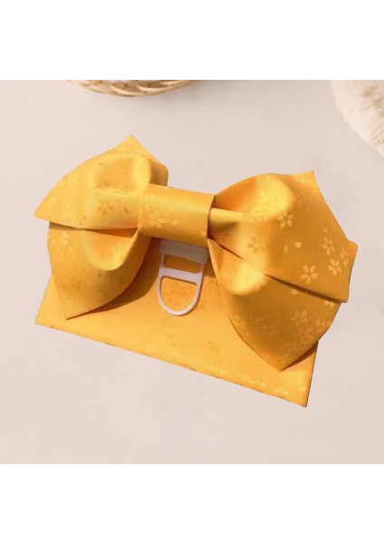 Bir Kimono Obi Jakarlı Önceden Bağlanmış Fiyonk Bel Kuşı (Yurt Dışından)