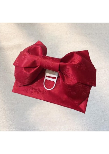 Japon Kimono Obi Fiyonklu Robe Geniş Bel Askısı Kuşırmızı (Yurt Dışından) fiyatları