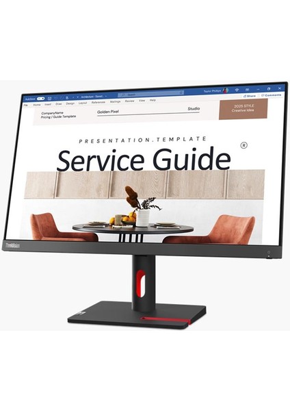 23.8 Lenovo Thınkvısıon 63DEKAT3TK 6ms 100HZ Hdmı+Vga LED Monıtor
