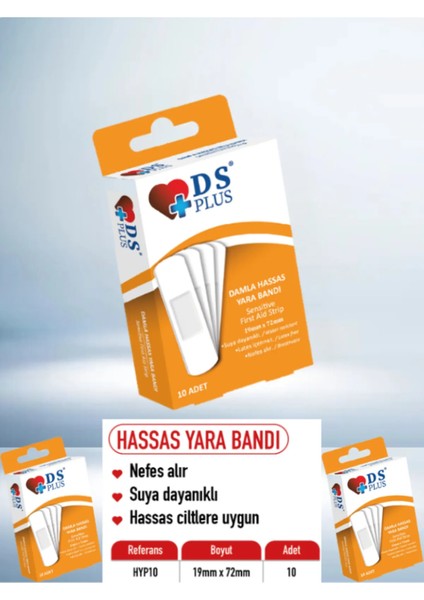 Bandı Renkli Colored First Aid Strip 19MM x 72MM 20 Li Suya Dayanıklı
