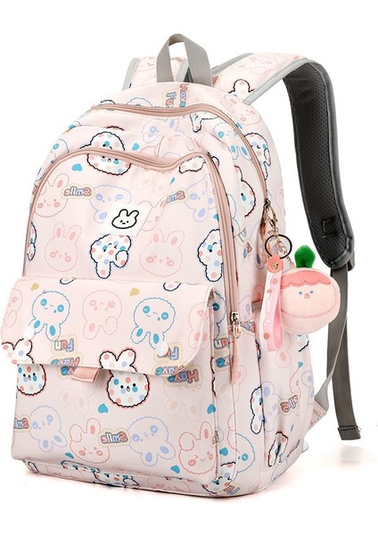 Küçük Taze Okul Çantası Kadın Ortaokul İlkokul Öğrencisi Büyük Kapasiteli Sırt Çantası Kadın Japon Kız Kalp Sırt Çantası (Yurt Dışından)
