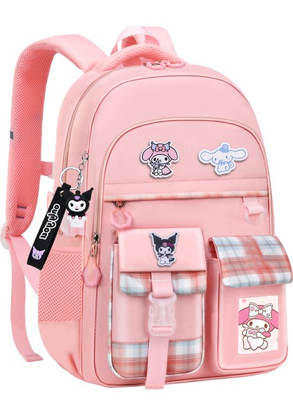 İlkokul Öğrencisi Okul Çantası Kadın 1-3-6-9 Sınıf Karikatür Sevimli Çocuk Sırt Çantası Hafif Yük Azaltıcı Çanta (Yurt Dışından)