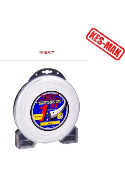 Tırpan Misina Ipi 3,5 mm 46 mt Fırst Altı Köşe Beyaz