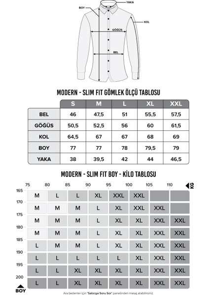 Modern Slim Fit Düz Saten Erkek Gömlek