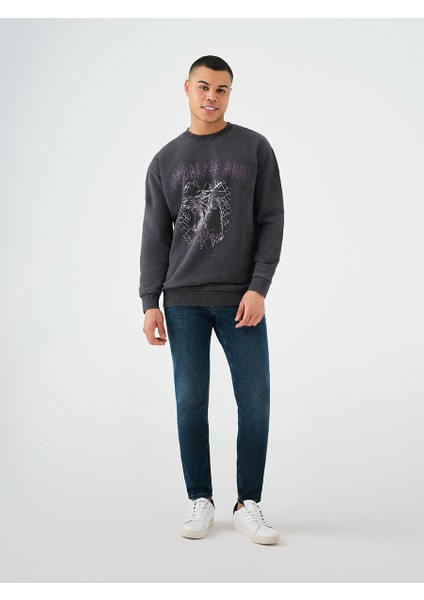 Loose Fit Erkek Sweatshirt