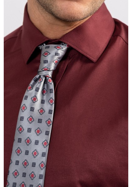 Modern Slim Fit Düz Saten Erkek Gömlek modelleri