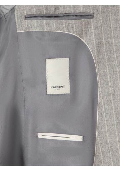 Erkek Açık Gri Slim Fit Takım Elbise 50291023-VR001