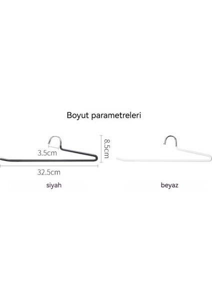 Kaz Tipi Kaymaz Dikişsiz Pantolon Askısı Pantolon Askısı-5 Adet Paket (Yurt Dışından)