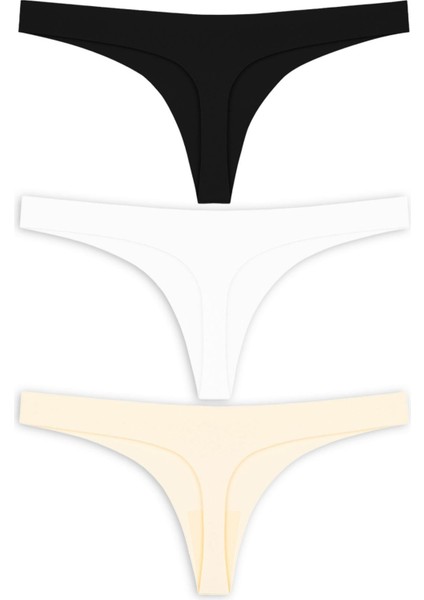 Basic Lazer Kesim Tanga Külot 3'lü Paket - 1
