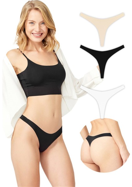 Basic Lazer Kesim Tanga Külot 3'lü Paket - 1