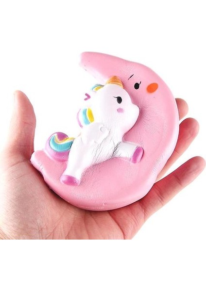 Jumbo Kawaii Moon Pegasus Unicorn Squishy Yavaş Yükselen Squeeze Toys (Yurt Dışından)