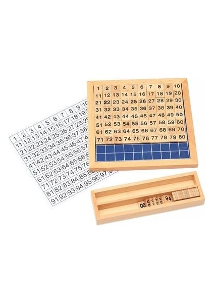 Çocuklar Için Eğitim Ahşap Oyuncaklar Oyuncakları 1 100 Baslı Masa Matematik Çocuklar Için Öğretim | Matematik Oyuncakları (Yurt Dışından)