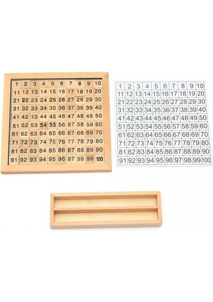 Çocuklar Için Eğitim Ahşap Oyuncaklar Oyuncakları 1 100 Baslı Masa Matematik Çocuklar Için Öğretim | Matematik Oyuncakları (Yurt Dışından)