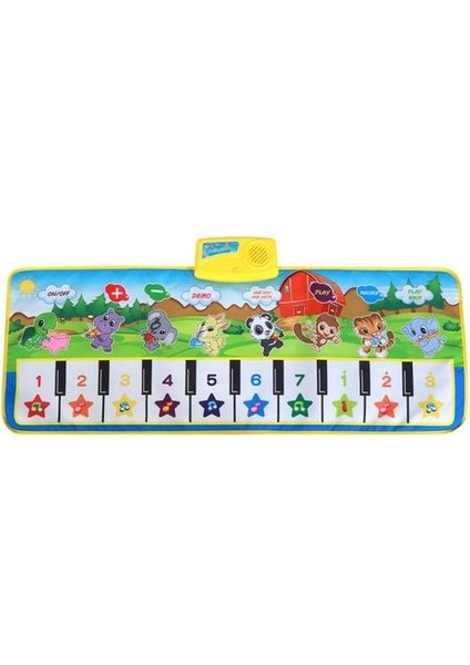 98X36CM Çocuklar Play Play Play Play Paspor Paspas Müzik Halı Oyun Mat Çocuk Çocuk Piyano Müzikal Halı Eğitimi Öğrenme Oyuncakları | (Yurt Dışından)