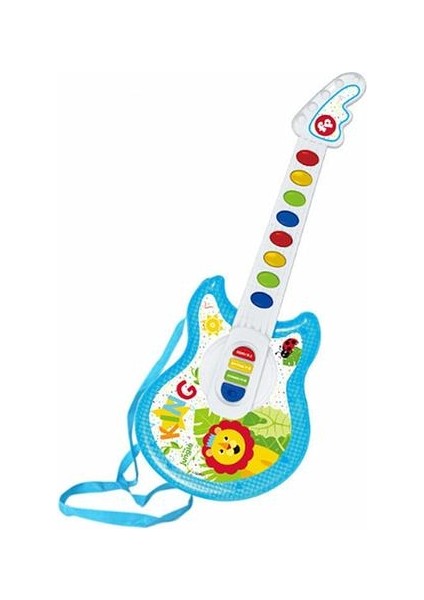 Çocuk Için Gitar Oyuncaklar Işıklı Beş Ses Efektleri Çok Fonksiyonlu Çok Fonksiyon Erken Eğitim Bulma Müzik Oyuncakları Elektro Gitar Bas Oyuncak Müzik Enstrümanı (Yurt Dışından)