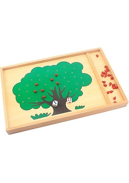 Elma Ağacı Ahşap Kutu Sayma Elma Dijitaller Numarası Okul Öncesi Eğitim Öğrenme Oyuncakları Erkek Kız | Matematik Oyuncaklar (Yurt Dışından)