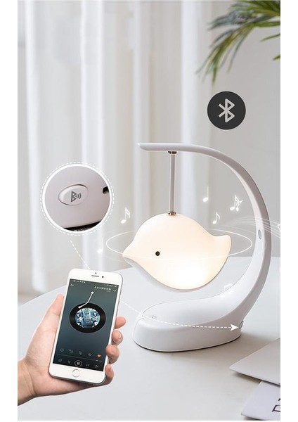 Bluetooth Müzik Kutusu Kız Ses Aux Kablosu 1 Adet Sevimli Kuş Gecesi Işık Oyuncakları Çocuklar Için Hediye Çocuk Kızları | Müzik Kutuları (Yurt Dışından)