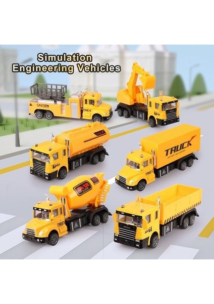 Atalet Kamyon Mühendislik Araç Modeli Diecast Araç Oyuncak Kartı ve Oyuncak Araçları (Yurt Dışından)