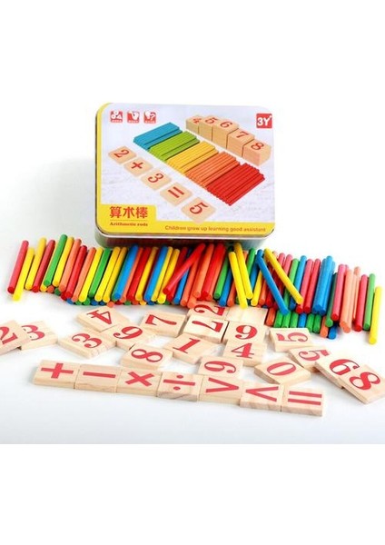 Oyuncaklar Çocuklar Için Matematik Çocuklar Erken Eğitim Oyuncakları Ahşap Çubuk Sayısı Çocuk Numarası Biliş Doğum Günü Hediyesi | (Yurt Dışından)
