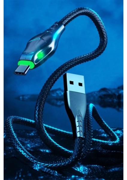 J17 Cobra Style Type-C 5A/100W Şarj ve Data Kablosu -2mt