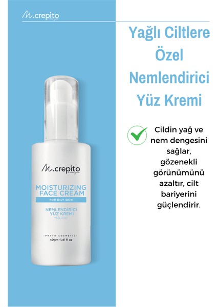 Prebiyotikli Bitkisel Nemlendirici Yüz Kremi Yağlı Cilt 40 gr