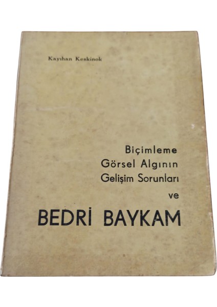 Biçimleme Görsel Algının Gelişim Sorunları ve Bedri Baykam