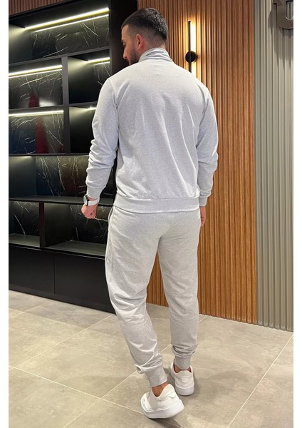Bel ve Paça Ribanalı Fermuarlı Erkek Eşofman Takımı modelleri
