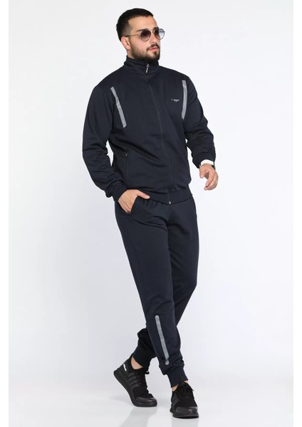 Bel ve Paça Ribanalı Fermuarlı Erkek Eşofman Takımı fiyatları