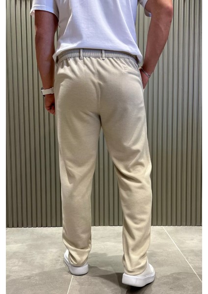 Bel Bağcıklı Düz Paça Erkek Pantolon modelleri