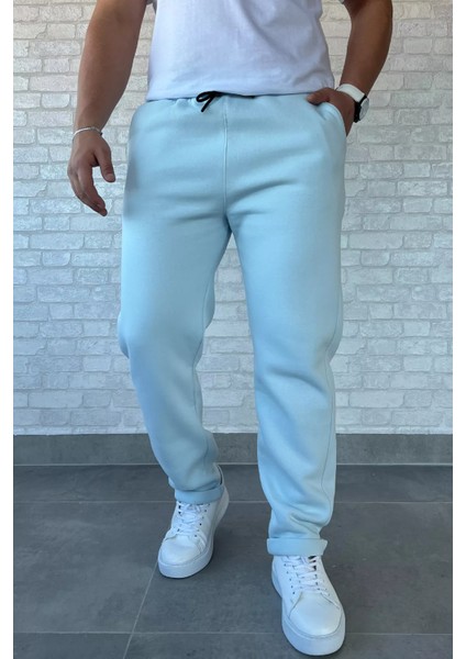 Duble Paça Üç İplik Şardonlu Erkek Eşofman Altı P-00013197
