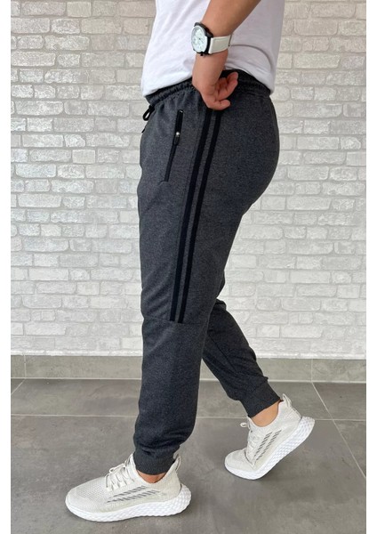 Paça Ribanalı Yan Şeritli Erkek Eşofman Altı P-00013196