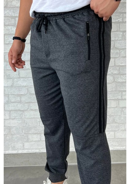 Paça Ribanalı Yan Şeritli Erkek Eşofman Altı P-00013196
