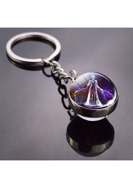 Gümüş Tarzı Boğa Burcu Aslan Başak Anahtarlık Parıldayan Koyu Tutucu Erkek Kadın Doğum Günü si (Yurt Dışından) fırsatları