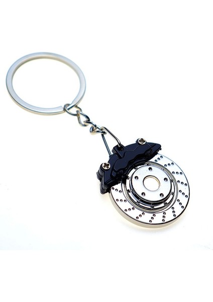 Siyah Stil Yaratıcı Oto Parça Modeli Disk Fren Anahtarlıklar Anahtar Zincirleri Moda Cool (Yurt Dışından)