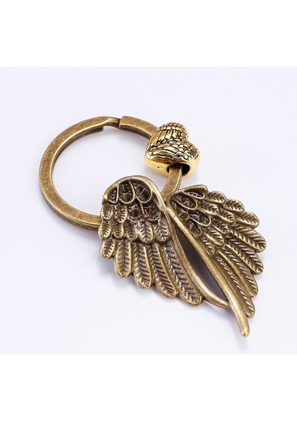 Pirinç Tarzı Kişiselleştirilmiş Melek Kanatları Anahtarlık El Yapımı Dıy Kanat Kolye Anahtarlık Takı 2 Renk: Pirinç,Gümüş (Yurt Dışından) modelleri