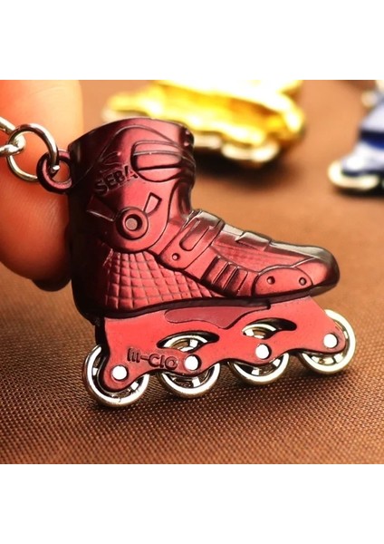 Gümüş Tarzı Mini Paten Kolye Araba Anahtarlık Anahtarlık Çanta Süsü (Yurt Dışından) fiyatları