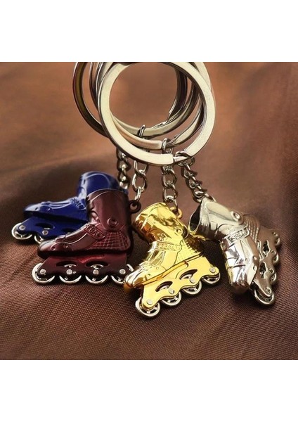 Gümüş Tarzı Mini Paten Kolye Araba Anahtarlık Anahtarlık Çanta Süsü (Yurt Dışından) modelleri